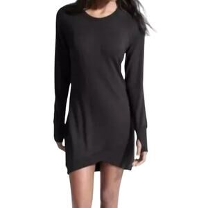 Athleta- Criss Cross Swestshirt Dress - 2X - Black (Excellent Condition)